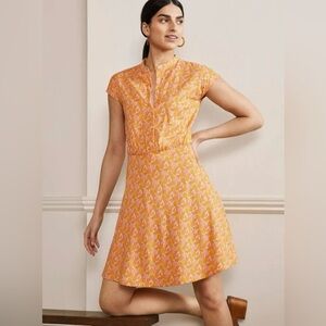 Boden flippy jersey dress size 10P new without tags. D0259